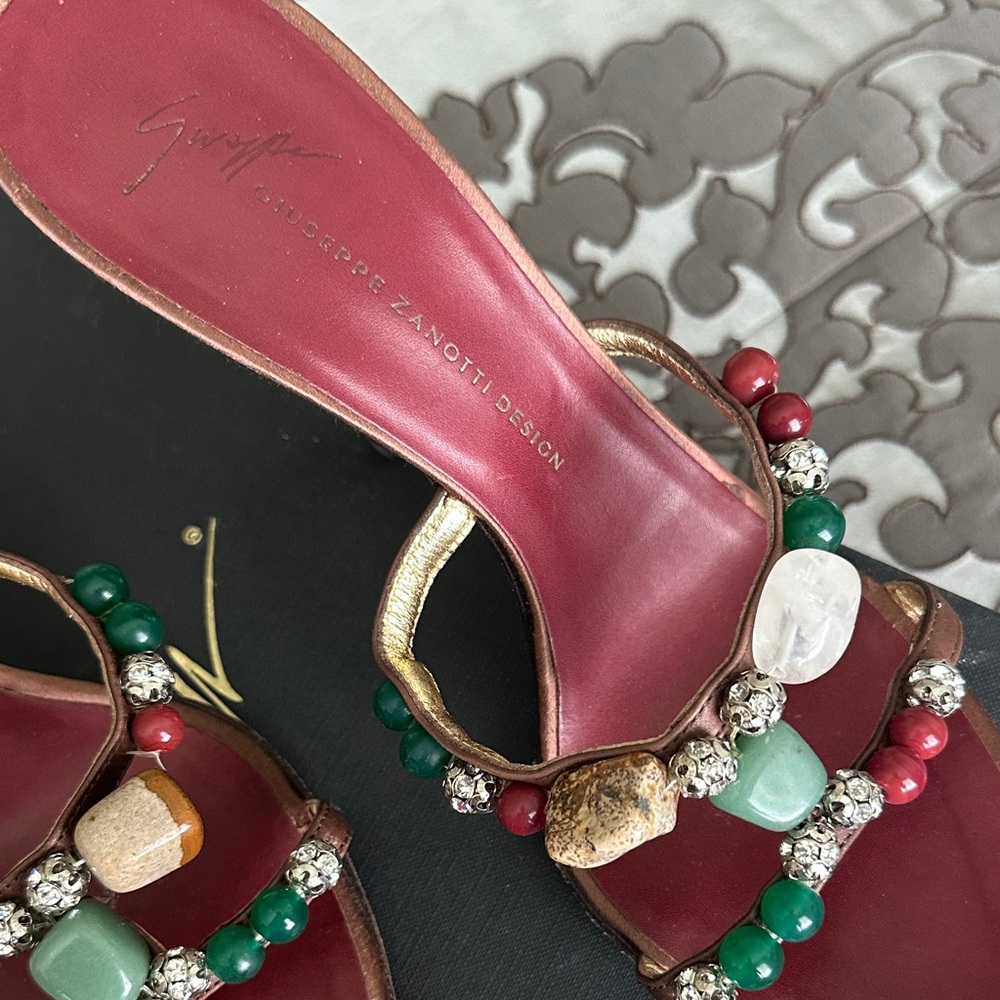 Giuseppe Zanotti Multicolor Beaded Sandals